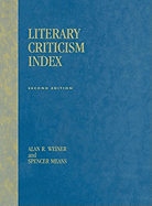 Literary Criticism Index: 2nd Ed.
