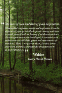 Lives of Quiet Desperation Journal: Quotation from Walden by Henry David Thoreau