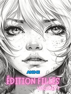 Livre de coloriage ANIME FILLES VOLUME 1: Passionns d'art manga et anime, soulagement du stress, coloriage pour adultes