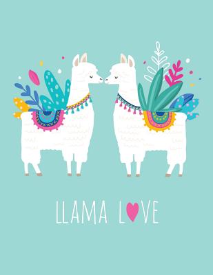 Llama Love: Letter-Sized Notebook - Rain and Shine Design Co