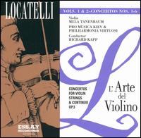 Locatelli: L'arte del Violino, Vols 1 & 2 - Concertos Nos. 1-6 - Mela Tenenbaum (violin); Richard Kapp (conductor)