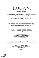 Logan, the Last of the Race of Shikellemus, Chief of the Cayuga Nation