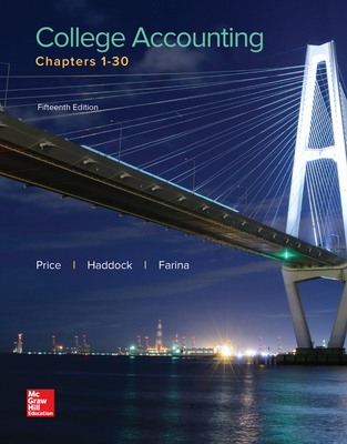 Loose Leaf College Accounting Chapters 1-30 - Price, John, and Haddock, M David, and Farina, Michael