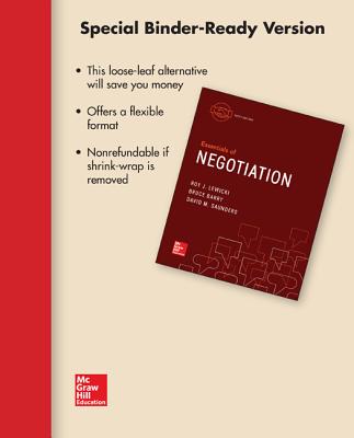 Loose-Leaf for Essentials of Negotiation - Barry, Bruce, and Saunders, David, and Lewicki, Roy