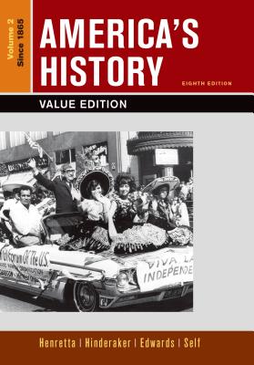 Loose-Leaf Version of America's History, Value Edition, Volume 2 - Hinderaker, Eric