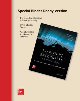 Looseleaf Traditions & Encounters: A Brief Global History Volume 2 with Connect 1-Term Access Card - Bentley, Jerry, and Ziegler, Herbert, and Streets Salter, Heather