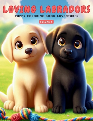 Loving Labradors - Puppy Coloring Book Adventures: 50 Charming Labrador Puppy Illustrations to Color, Discover, and Enjoy. Perfect for Kids Who Adore Animals. - Fennessy, Sean (Contributions by), and Fennessy, Mona