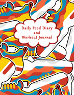 Low Vision 90 Day Food Diary and Workout Journal: Large Print Record Book for Visually Impaired