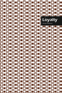 Loyalty Lifestyle, Creative, Write-in Notebook, Dotted Lines, Wide Ruled, Medium Size 6 x 9 Inch, 288 Pages (Coffee)