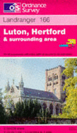 Luton, Hertford and Surrounding Area (Landranger Maps)