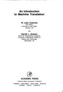 Machine Translation - Hutchins, W.J. (Editor), and Somers, H.L. (Editor)