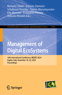 Management of Digital EcoSystems: 16th International Conference, MEDES 2024, Naples, Italy, November 18-20, 2024, Proceedings