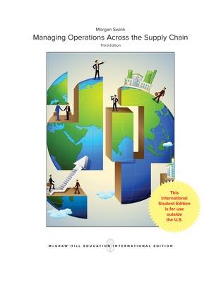 Managing Operations Across the Supply Chain - Swink, Morgan, and Melnyk, Steven, and Cooper, M. Bixby