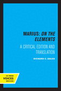 Marius: On The Elements: A Critical Edition and Translation