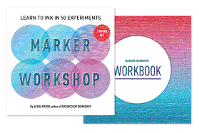 Marker Workshop (2 Books in 1): Learn to Ink in 50 Experiments