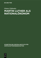 Martin Luther als Nationalkonom