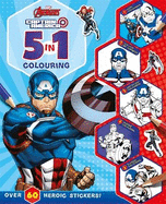 Marvel Avengers Captain America: 5 in 1 Colouring