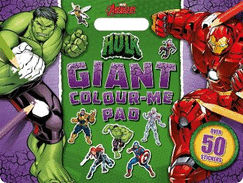 Marvel Avengers Hulk: Giant Colour Me Pad