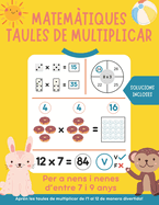 Matemtiques taules de multiplicar: per aprendre les taules de multiplicar de l'1 al 12 de manera divertida. Per a nens i nenes d'entre 7 i 9 anys.