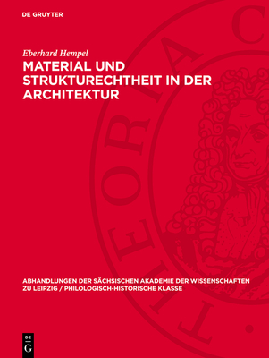 Material Und Strukturechtheit in Der Architektur - Hempel, Eberhard