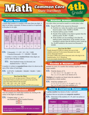 Math Common Core 4th Grade - Barcharts, Inc