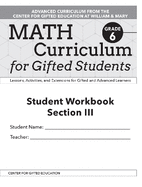 Math Curriculum for Gifted Students: Lessons, Activities, and Extensions for Gifted and Advanced Learners, Student Workbooks, Section V (Set of 5): Grade 3