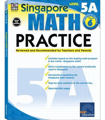 Math Practice, Grade 6: Reviewed and Recommended by Teachers and Parents Volume 15 - Singapore Asian Publishers (Compiled by), and Carson Dellosa Education (Compiled by)