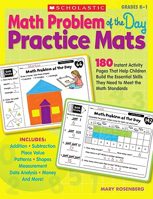 Math Problem of the Day Practice Mats, Grades K-1 - Rosenberg, Mary