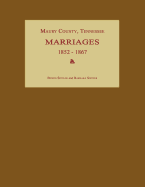 Maury County, Tennessee, Marriages 1852-1867