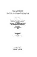 Max Weinriech's 'Geschichte Der Juddischen Sprachforschung' - Frakes, Jerold C