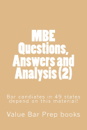 MBE Questions, Answers and Analysis (2): Bar Candiates in 49 States Depend on This Material!