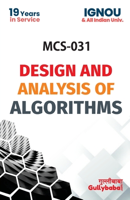 MCS-031 Design And Analysis Of Algorithm - Sharma, Vimal Kumar, and Roy, S