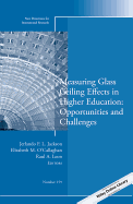 Measuring Glass Ceiling Effects in Higher Education: Opportunities and Challenges: New Directions for Institutional Research, Number 159