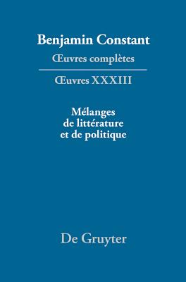 Melanges de Litterature Et de Politique - Rosset, Francois (Editor)