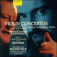 Mendelssohn & Brahms: Violin Concertos - Dmitry Sitkovetsky (violin); Academy of St. Martin in the Fields; Neville Marriner (conductor)