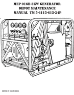 MEP 016B 3KW Generator Depot Maintenance Manual TM 5-6115-615-24P