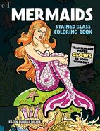 Mermaids Stained Glass Coloring Book