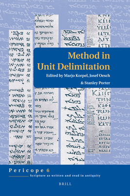 Method in Unit Delimitation - Korpel, M C a, and Oesch, Joseph, and Porter, Stanley E