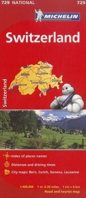 Michelin Switzerland Map 729 - Michelin Travel & Lifestyle