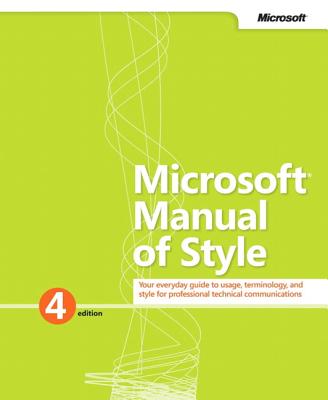 Microsoft Manual of Style - Microsoft Corporation