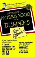 Microsoft Works 2000 for Dummies Quick Reference - Hartsfvang, Bjoern-Erik, and Stuple, Stuart J