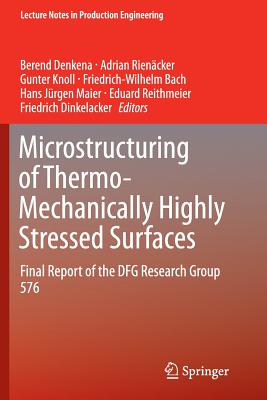 Microstructuring of Thermo-Mechanically Highly Stressed Surfaces: Final Report of the Dfg Research Group 576 - Denkena, Berend (Editor), and Riencker, Adrian (Editor), and Knoll, Gunter (Editor)