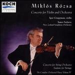 Mikls Rsza: Concerto for Violin and Orchestra