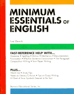 Minimum Essentials in English - Obrecht, Fred, M.A.