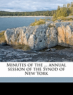 Minutes of the ... Annual Session of the Synod of New York Volume 1891