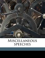 Miscellaneous Speeches