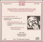 Mitropoulos Conducts Tchaikovsky, Mendelssohn, Skalkottas
