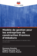 Mod?le de gestion pour les entreprises de construction Province d'Imbabura