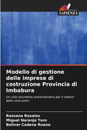 Modello di gestione delle imprese di costruzione Provincia di Imbabura