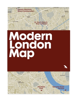 Modern London Map: Guide to Modern Architecture in London - Wilson, Robin